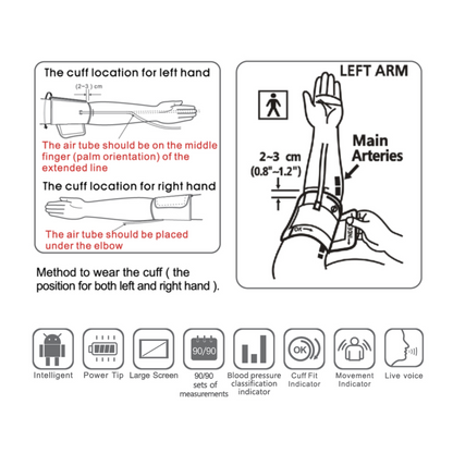 UPPER ARM ELECTRONIC BLOOD PRESSURE MONITOR (PG-800B37)